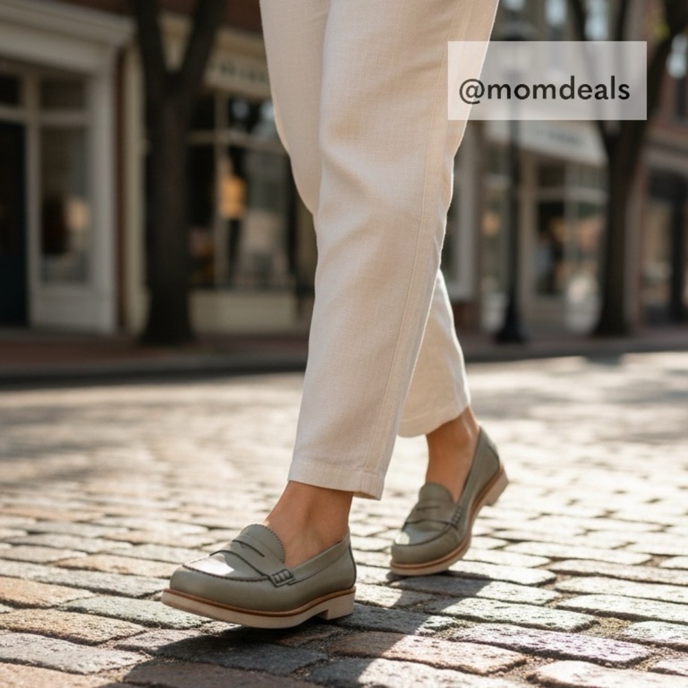 TOD’s Women’s Leather Loafer Sea Foam Green Flat Size 39 EU Made in Italy - Picture 16 of 17